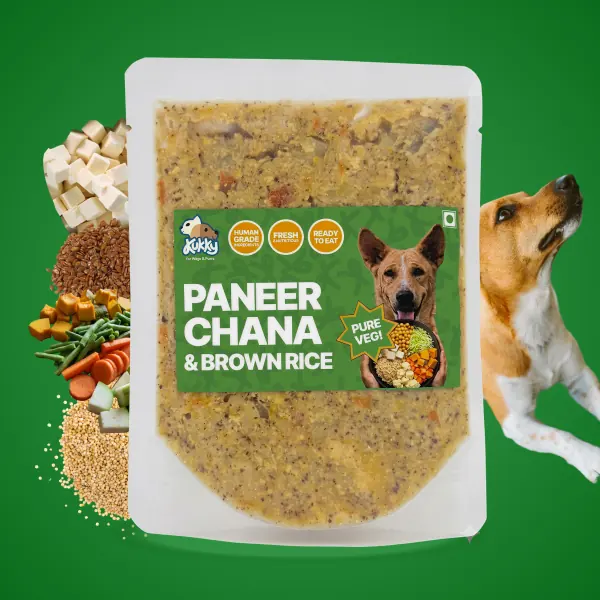 Kukky Paneer Chana and Brown Rice meal pouch